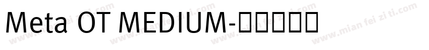 Meta OT MEDIUM字体转换